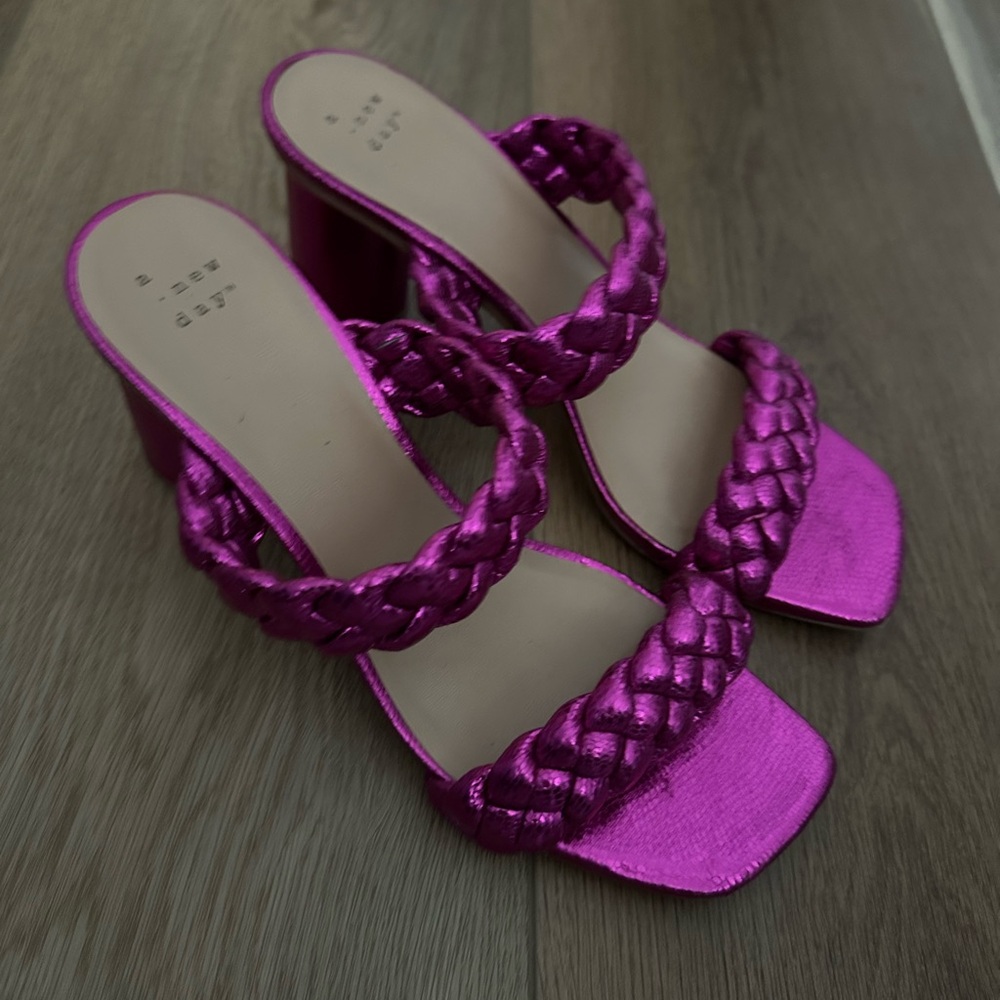 Women's Pink a new day Braided Sandals size 10 nwot - Picture 3 of 8